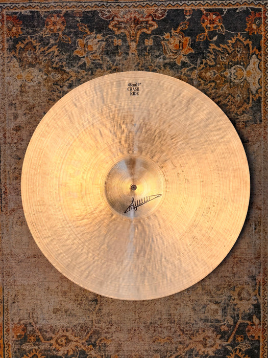 Rare DARK WARM ISTANBUL Mehmet 19” NOSTALGIA Crash Ride 1690 g LEFT SIDE!