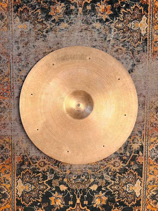 One Of THE THINNEST Vintage Zildjian 20” FACTORY SIZZLE Crash Ride Cymbals ONLY 1732 g PAPER Thin