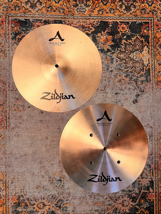 Zildjian QUICK BEAT 14” Hihats SUPER CLEAN! 1082 1370 g ULTRA CRISP! Studio Darlings! Don’t Pay $520!!