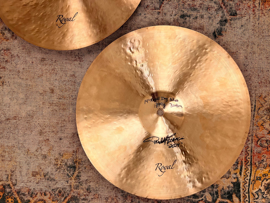 Paul Francis Custom Royal Cymbals DRY HIHATS 14” 1019 1399 g Articulate Sticking! Wide Lathe! MINT!