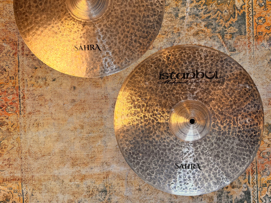 Ultra Dark Pre Aged ISTANBUL Mehmet 15” Sahra Hihats 1132 1272 g Immaculate Low Pitched