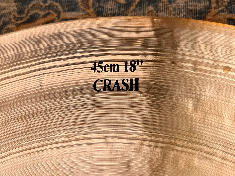 ULTRA DARK ISTANBUL Mehmet 18” LEGEND DRY THIN CRASH 1324 g PERFECT AMAZING Dark Crash