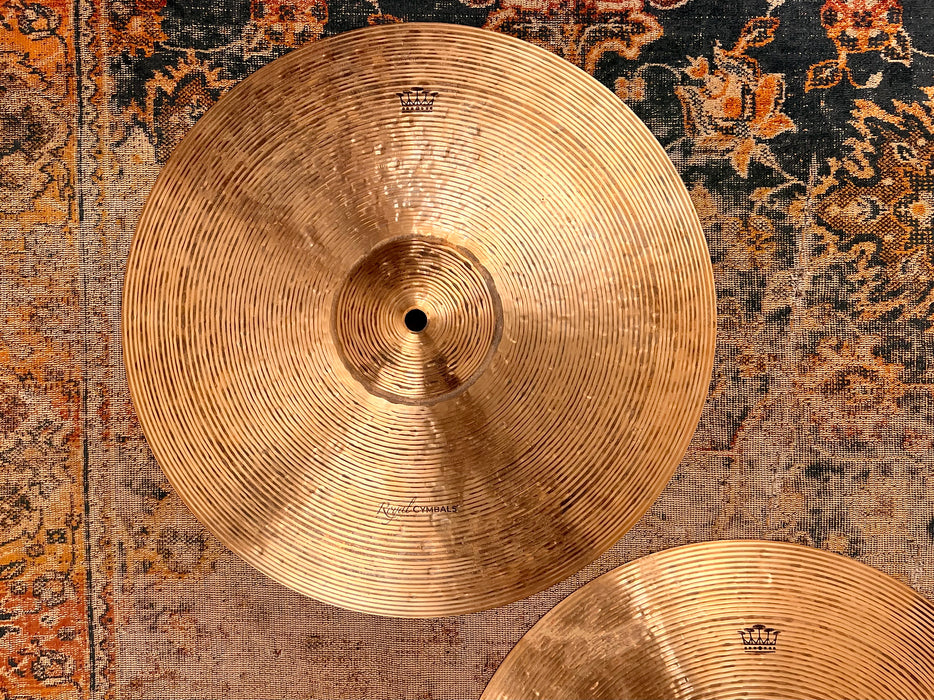 Paul Francis Custom Royal Cymbals DRY HIHATS 14” 1019 1399 g Articulate Sticking! Wide Lathe! MINT!