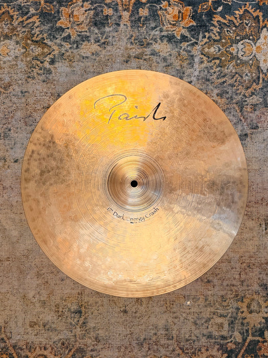 PAISTE DARK ENERGY CRASH 17” 1272 g Beautiful! DON’T Pay $550!