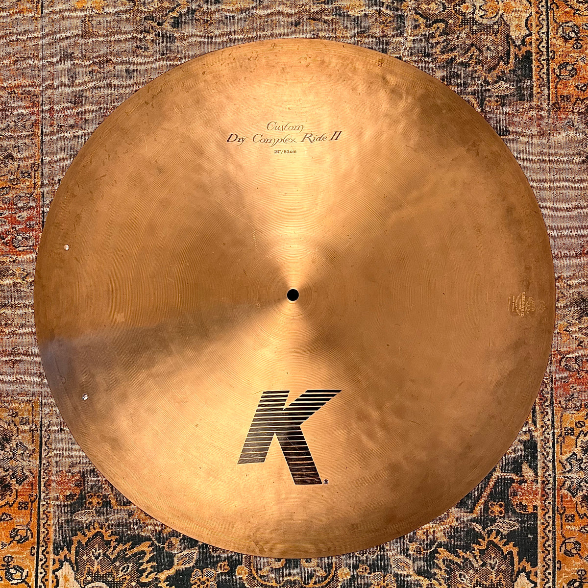 RARE Zildjian BILL STEWART 24” K CUSTOM DRY COMPLEX Ride 2924 g