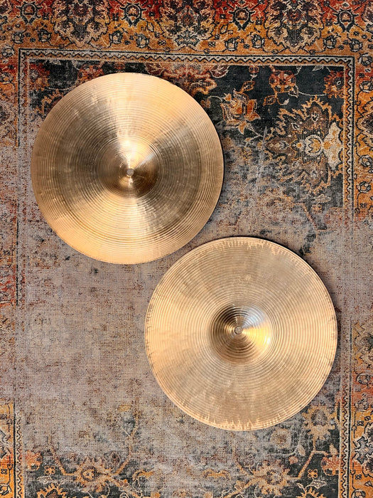 1980s Zildjian K 13” Hihats 821 1043 g Crisp FAST Articulate With Shimmer! 80s K Hammering! DON’T Pay $540!