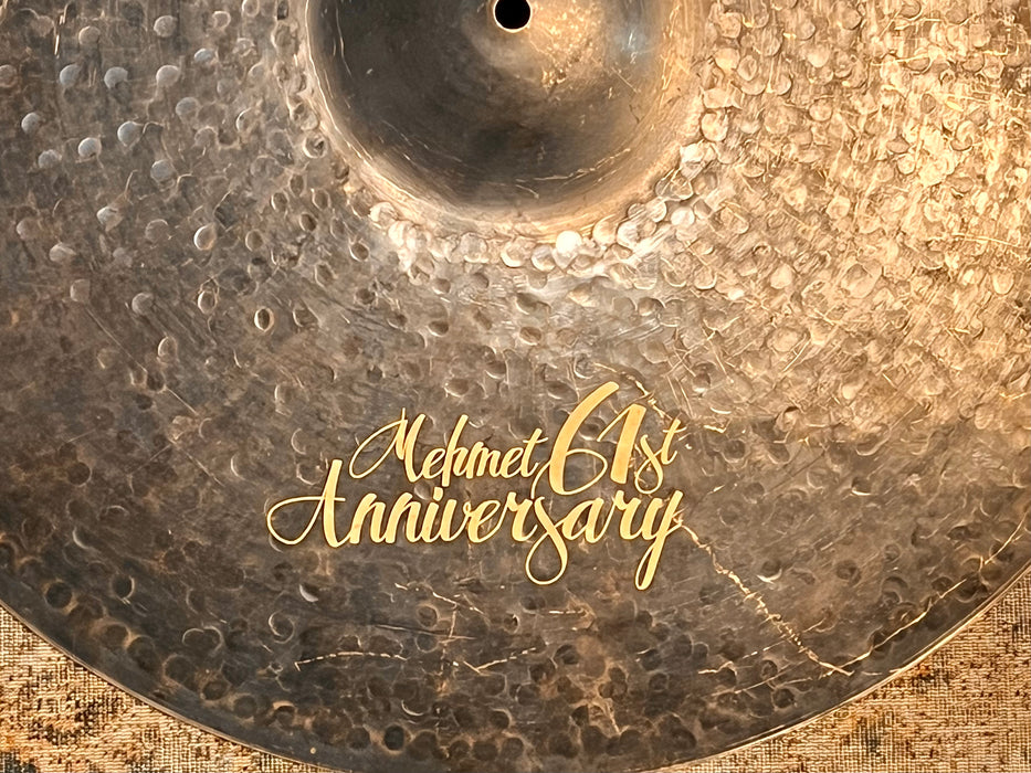 RARE DARK Istanbul Mehmet 61st Anniversary Ride 22" 2182 g Raw Dry Crashable! Versatile! Immaculate