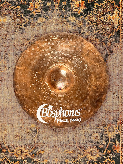 FAST LIGHT COMPLEX Bosphorus Black Pearl 16” Crash ONLY 916 g PERFECT! Quick! BLACKENED Finish