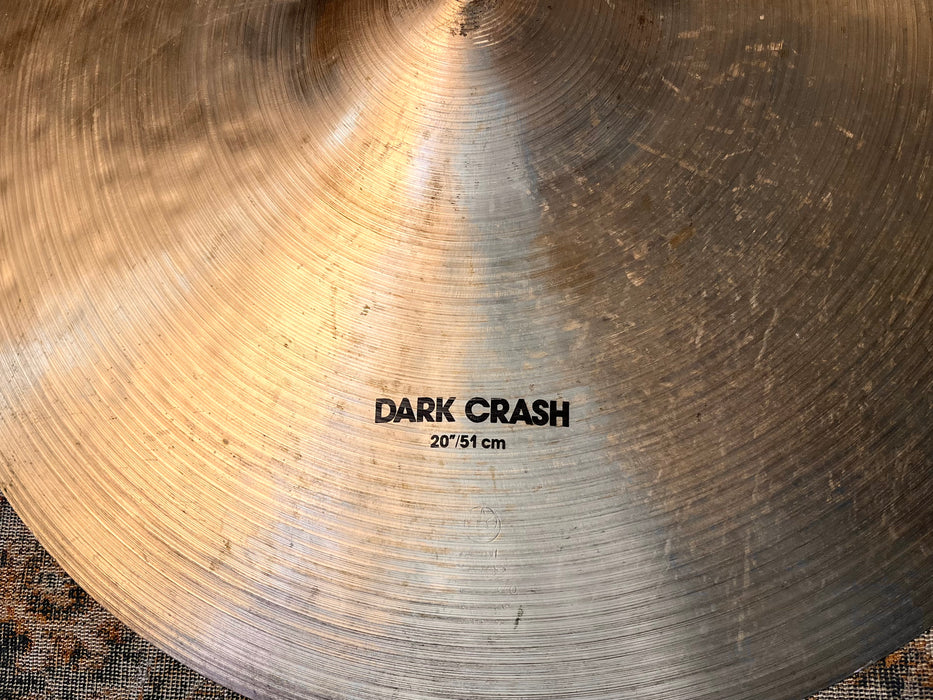 Rare 1980s Zildjian K 20” FACTORY “DARK CRASH” 2232 g Famous 80s K Tone! Elusive 20”! Versatile!