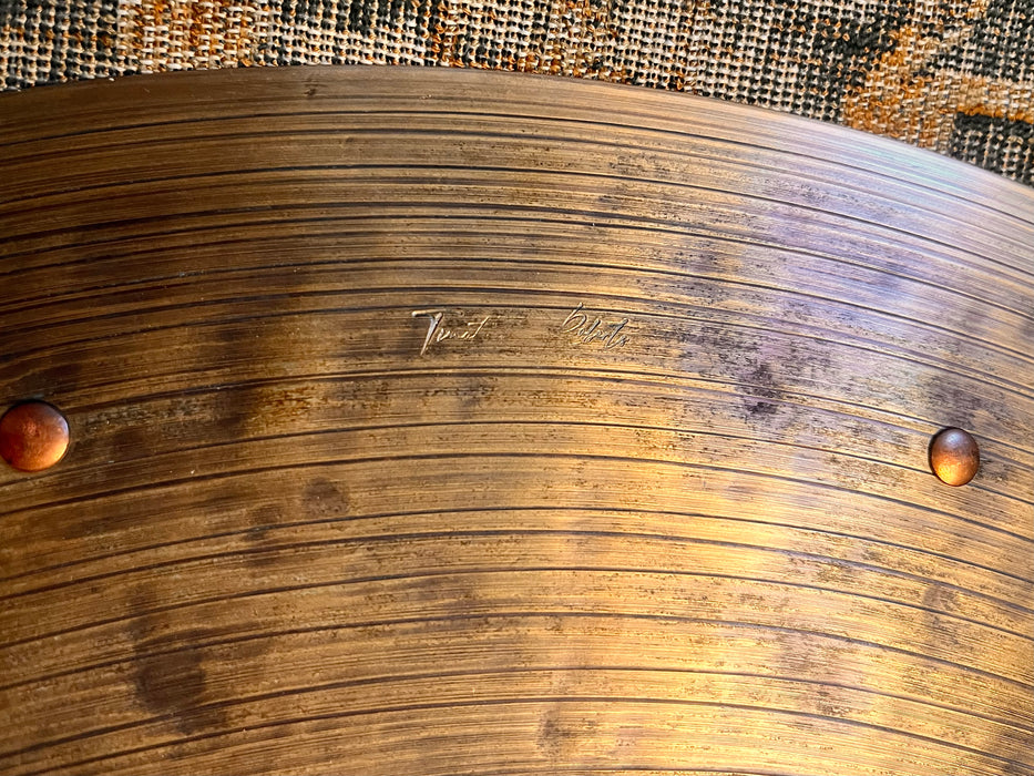 Timothy Robert’s 22” PRE AGED DRY LIGHT COMPLEX Sizzle at 2260 g Gorgeous Blue Turquoise Patina
