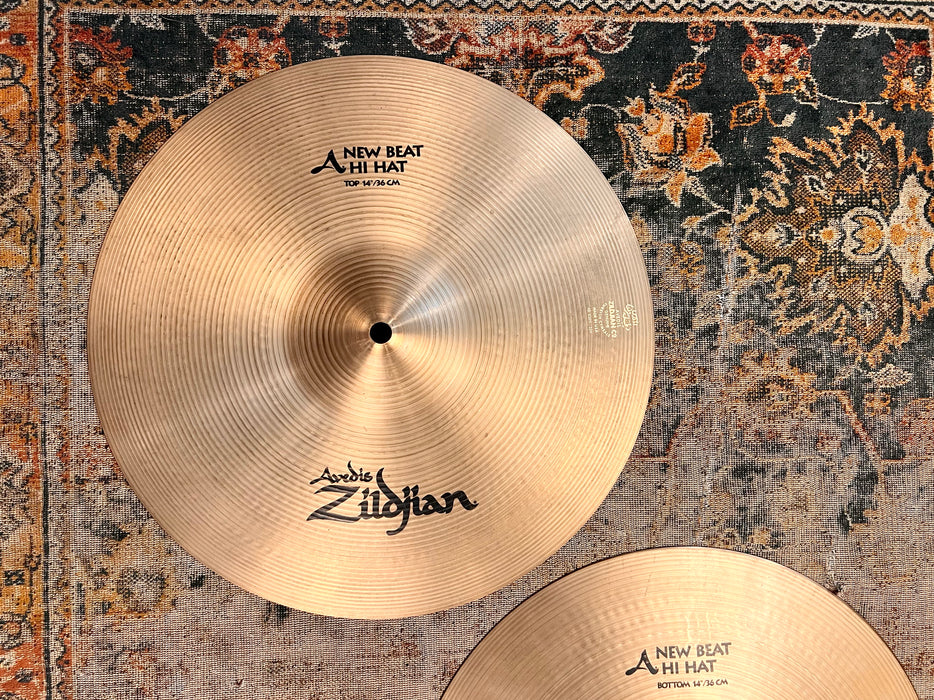 PETER ERSKINE’s HIHATS! Zildjian New Beat 14” Hihats 1073 1331 g Belonged to and Signed By Erskine! Sound Awesome