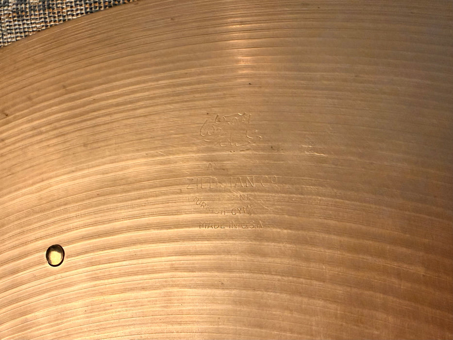 Goldilocks Vintage 1950s Zildjian 20” Sizzle Ride 2636 g Strong Definition Sizzle + Dark! Very Smooth!