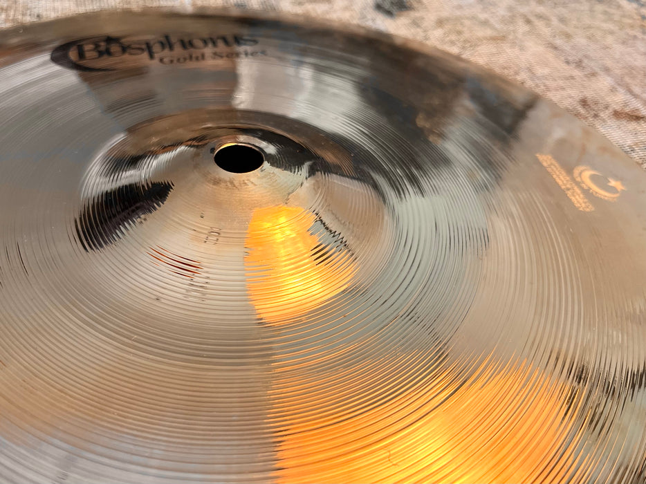 ULTRA THIN Bosphorus BRILLIANT 12” SPLASH Cymbal Only 320 g SUPER Bendable LIGHT Gold