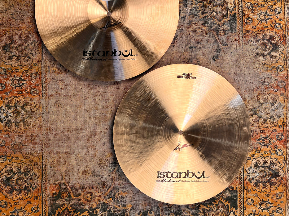 Rare ULTRA WARM Huge 16” ISTANBUL Mehmet NOSTALGIA Hihats 1217 1362 g PERFECT Amazing