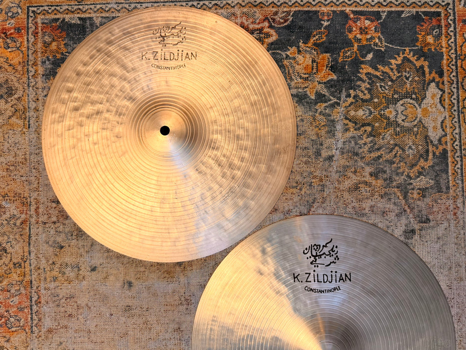 Zildjian K CONSTANTINOPLE 14” Hihats THINNER AT ONLY 874 1129 g INCREDIBLE! Dark Responsive! Don’t PAY $800!