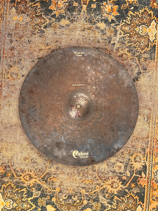 LIGHT DRY COMPLEX BLACKENED Bosphorus Crash 17” Only 1110 g Painite FAST! Beautiful!
