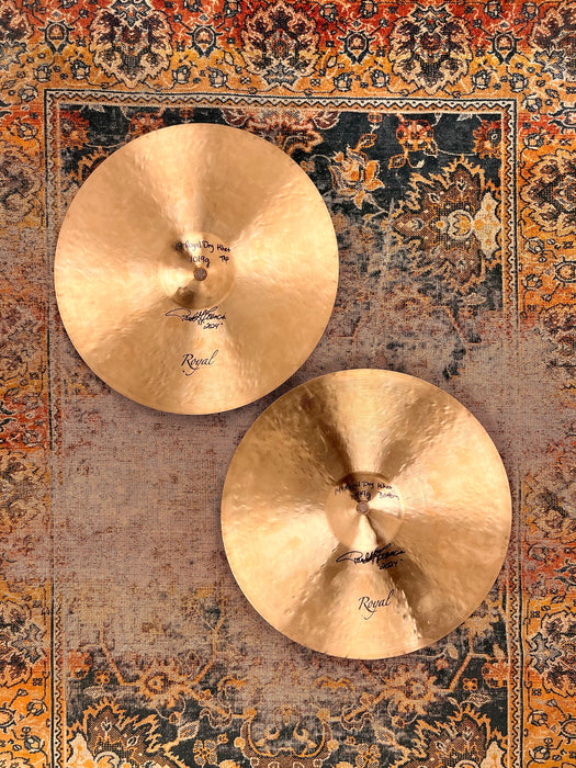 Paul Francis Custom Royal Cymbals DRY HIHATS 14” 1019 1399 g Articulate Sticking! Wide Lathe! MINT!
