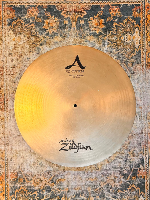 Discontinued THIN Ultra Smooth GLASSY Zildjian 20” A CUSTOM FLAT RIDE 2112 g Dark CONTROLLED