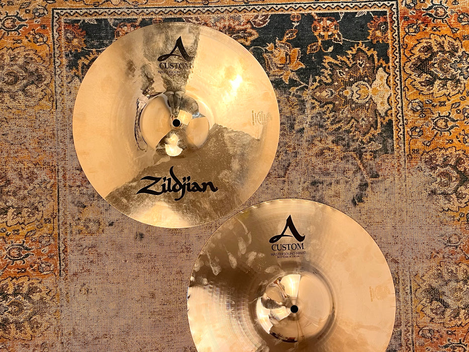 Zildjian MASTERSOUND 14” A Custom Hihats 954 1182 g IMMACULATE Shape! Dark Crisp! WHY PAY $540