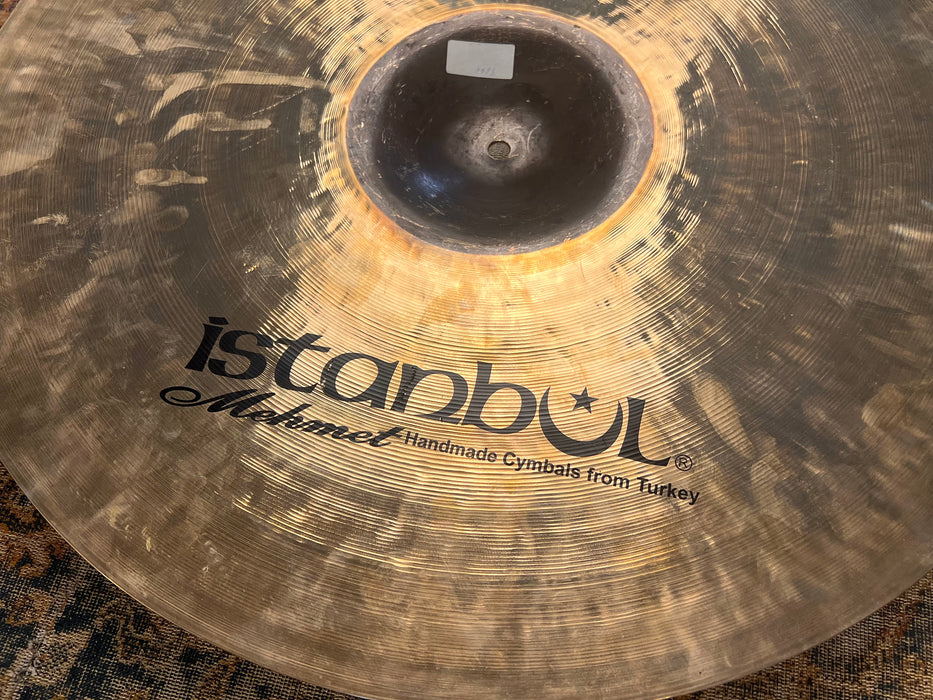 Rare 23” ISTANBUL Mehmet BLACK BELL Ride 3671 g DARK IMMACULATE Raw Bell