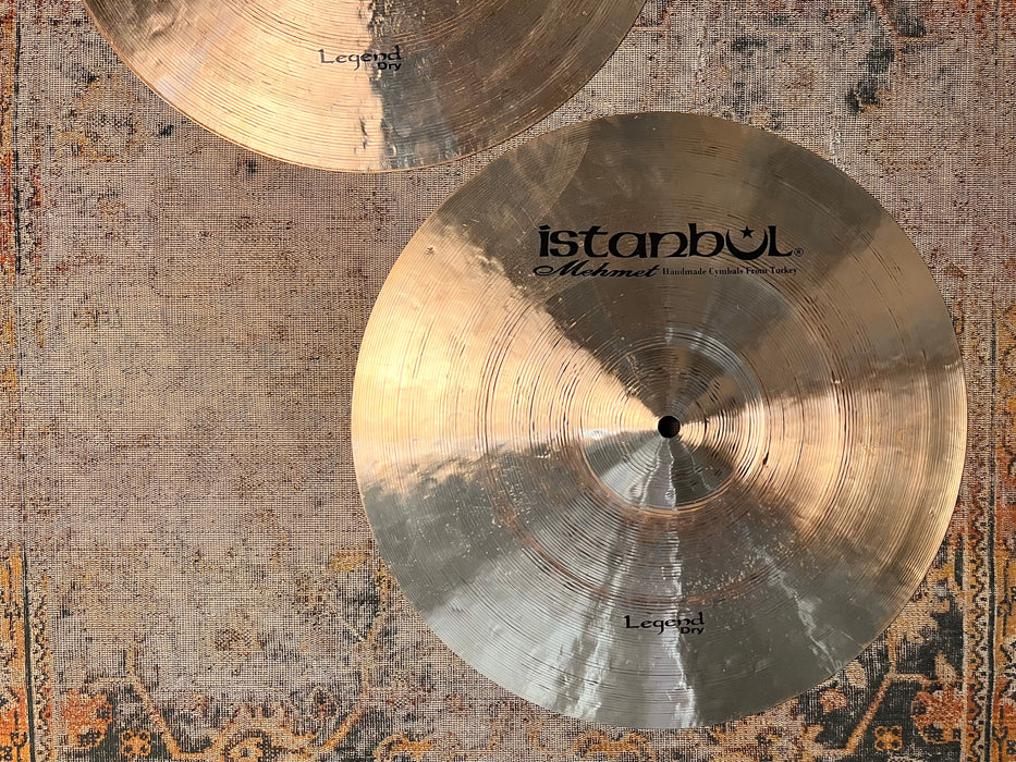Rare HUGE Istanbul Mehmet LEGEND DRY 15” Hihats 1136 1274 g MINT