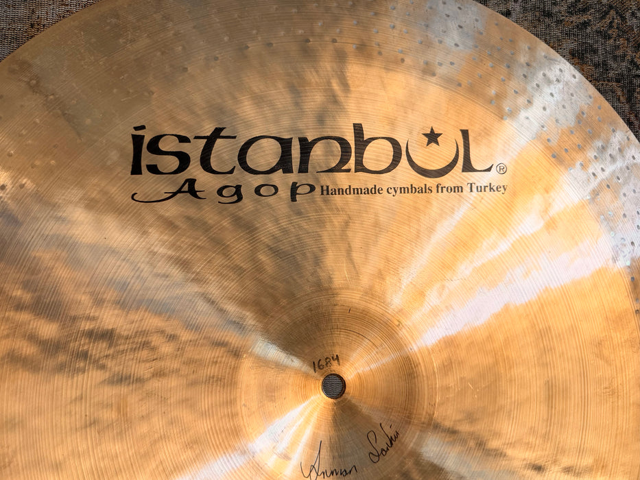 ISTANBUL AGOP 22” TRADITIONAL China Swish PAPER THIN Harder To Find ONLY 1684 g PERFECT