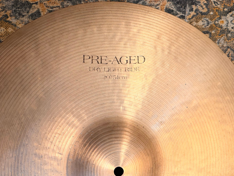 Zildjian K PRE AGED DRY LIGHT Ride 20” THINNER Model Only 1946 g CRASHABLE! Versatile