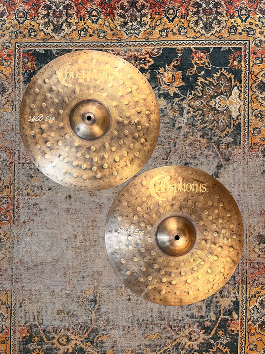 Bosphorus EARLY 1600 Series Hihats 14” 940 1120 g Unique DEEP HAMMERING Light Complex Tone!