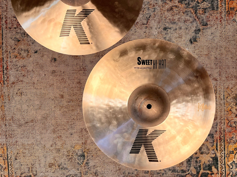 Zildjian K Sweet Hi Hats 14” 992 1400 g IMMACULATE Cond! Dark & Crisp! Why Pay $600??
