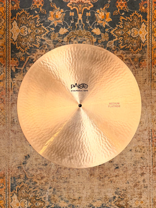 PAISTE 602 Medium Flat Ride 20" GLASSY Mellow Tone! CLEAN! ULTRA SMOOTH! 2282 g Don’t Pay $760!