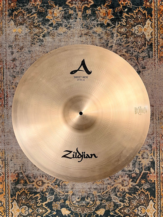 Zildjian SWEET RIDE 21” CRASH IMMACULATE Shape! Only 2316 g Glowing Warm! Versatile!