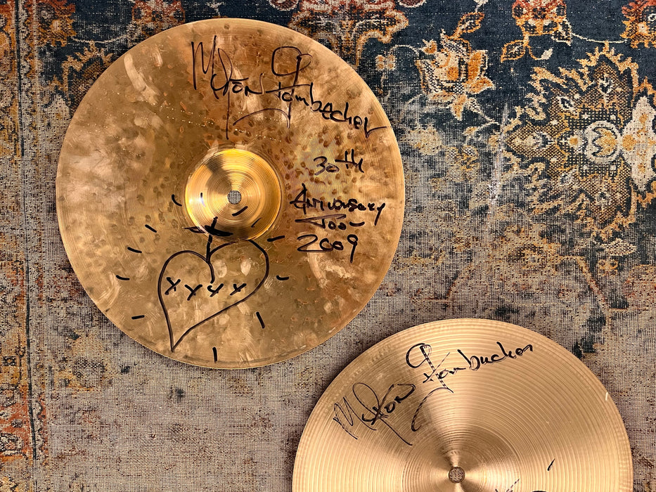 PAT BENATAR 30th ANNIVERSARY Zildjian EFX # 1 Over Oriental Trash Hats 12” Hihats SIGNED 682 790 g