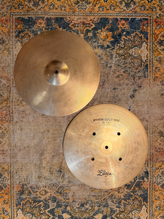 Zildjian BRILLIANT Quick Beat 14” Hihats 1154 1446 g RARE ULTRA CRISP CLEAN SHIMMER!