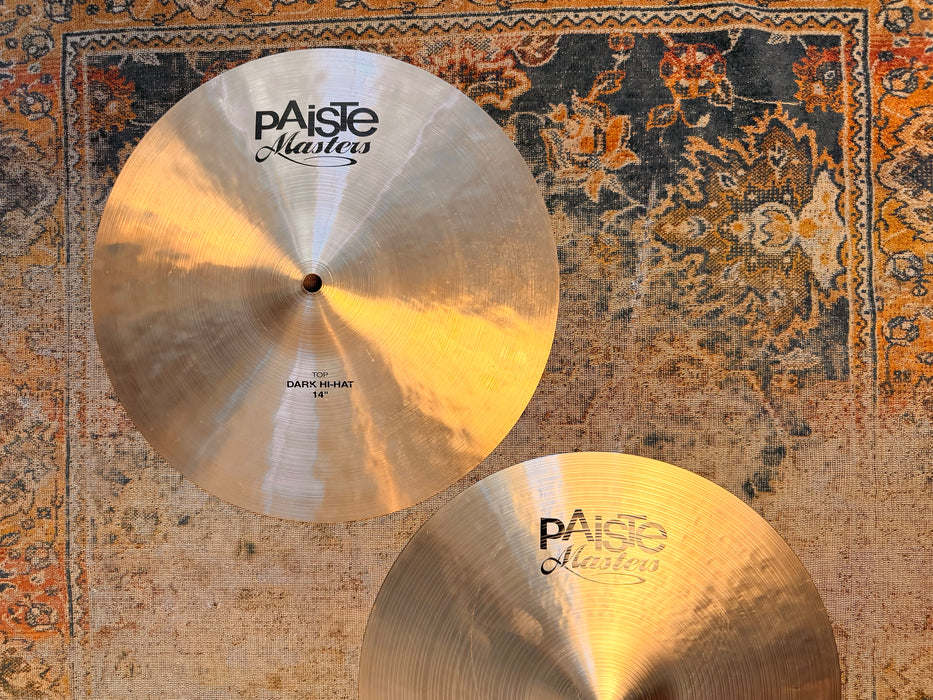 Paiste MASTERS DARK HIHATS 14” Amazing Shape! 768 1168 g Dark Complex Responsive! Don’t PAY $720!