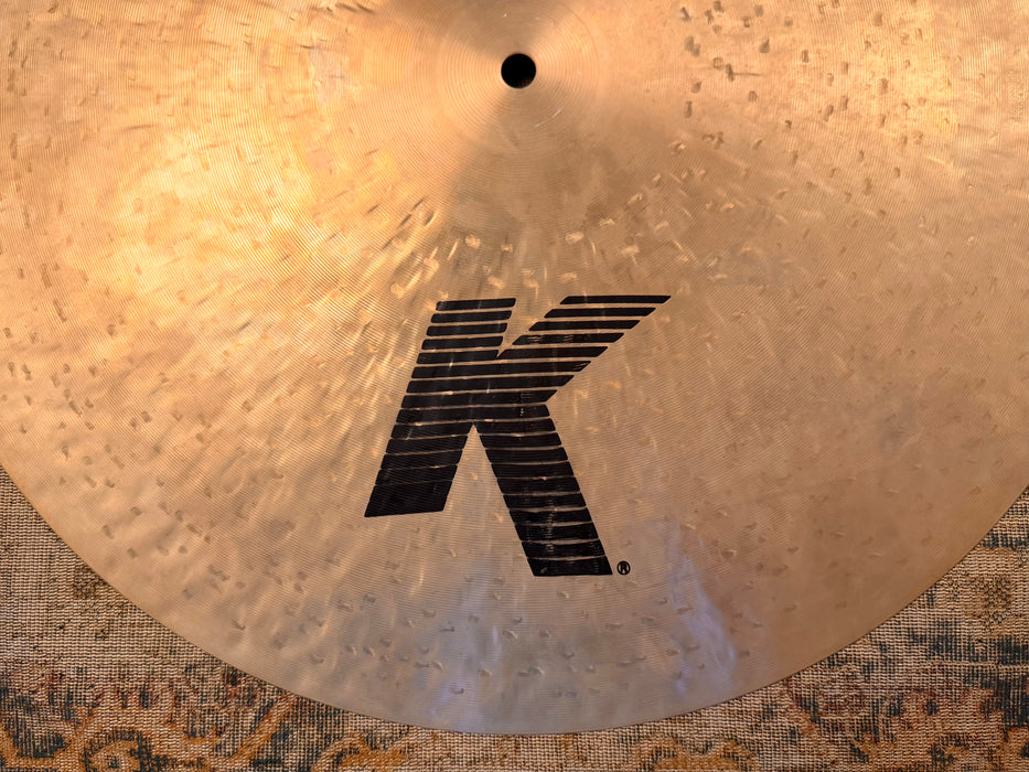 Zildjian K CUSTOM FLAT Ride 20” DARK SMOOTH 2168 g Pinpoint Clean Stick Attack! Don’t Pay $500