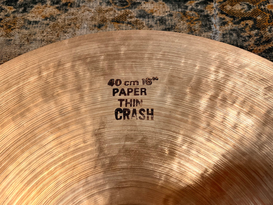 ULTRA RARE Istanbul Pre Split AGOP MEHMET PAPER THIN CRASH 16” 828 g SUPER CLEAN!