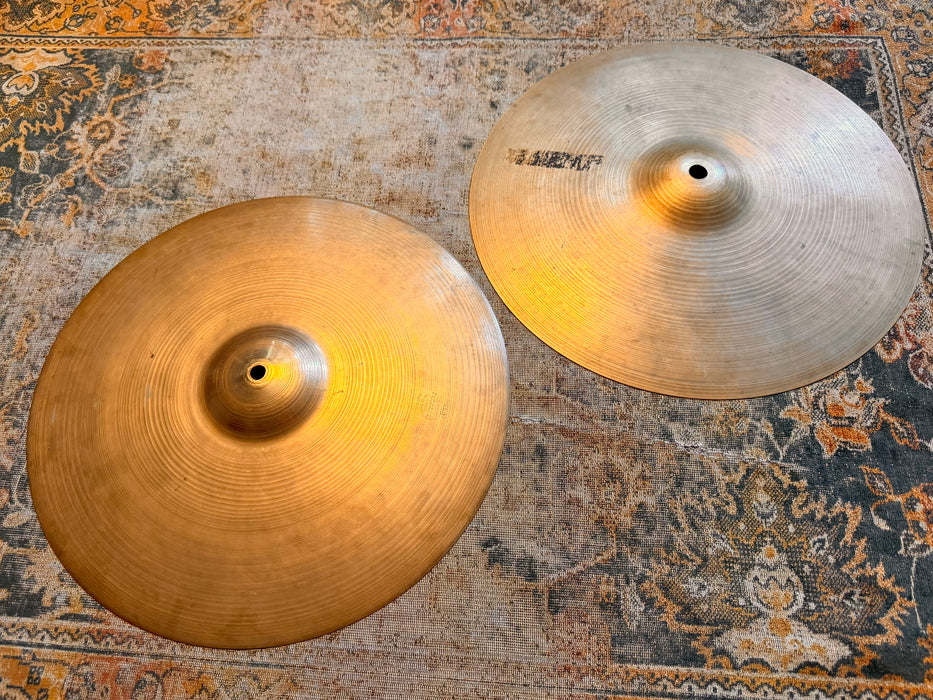 Vintage Zildjian 15” Hihats 15" 974 1368 g Sound Incredible! Responsive Dark Amazing