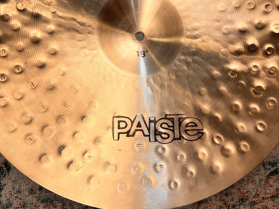Vintage PAISTE SOUND CREATION DARK CRASH 18” 1720 g THE FAMOUS! Rare and Complex! Great Light Ride