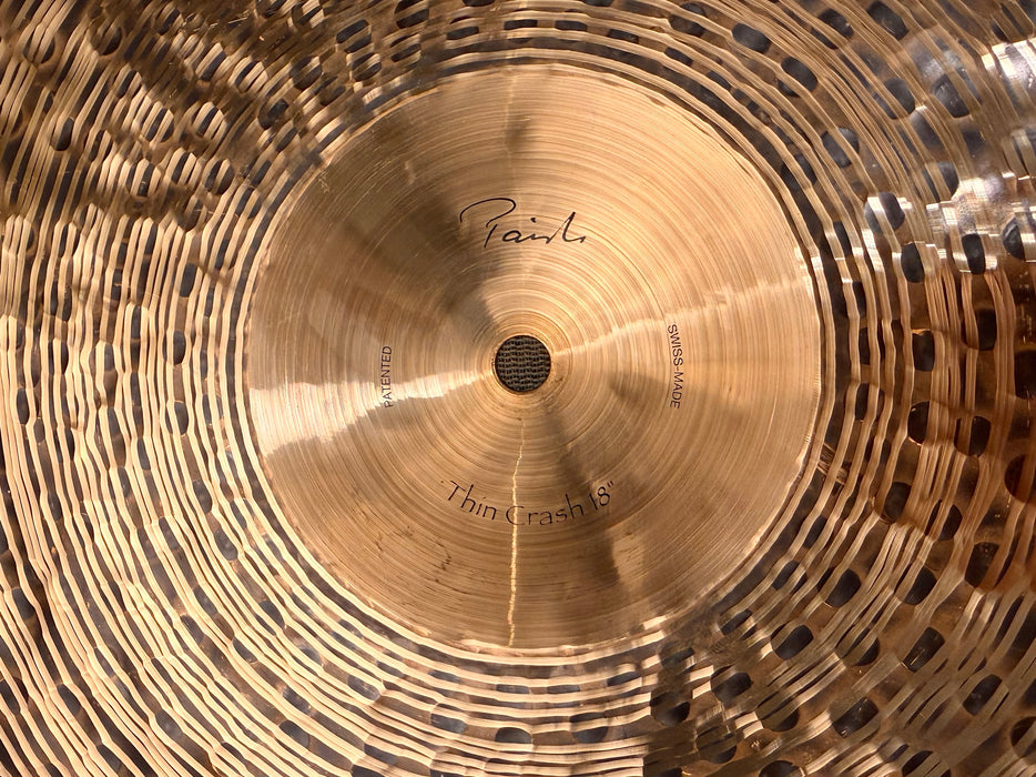 Paiste TRADITIONAL Thin Crash 18” 1314 g IMMACULATE! ULTRA DARK Warm! Why Pay $615?