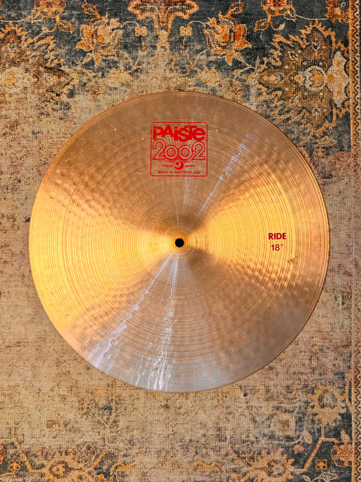 BONHAM Paiste 2002 Ride 18” CLASSIC TONE Discontinued! RARE! ICONIC! 1808 g