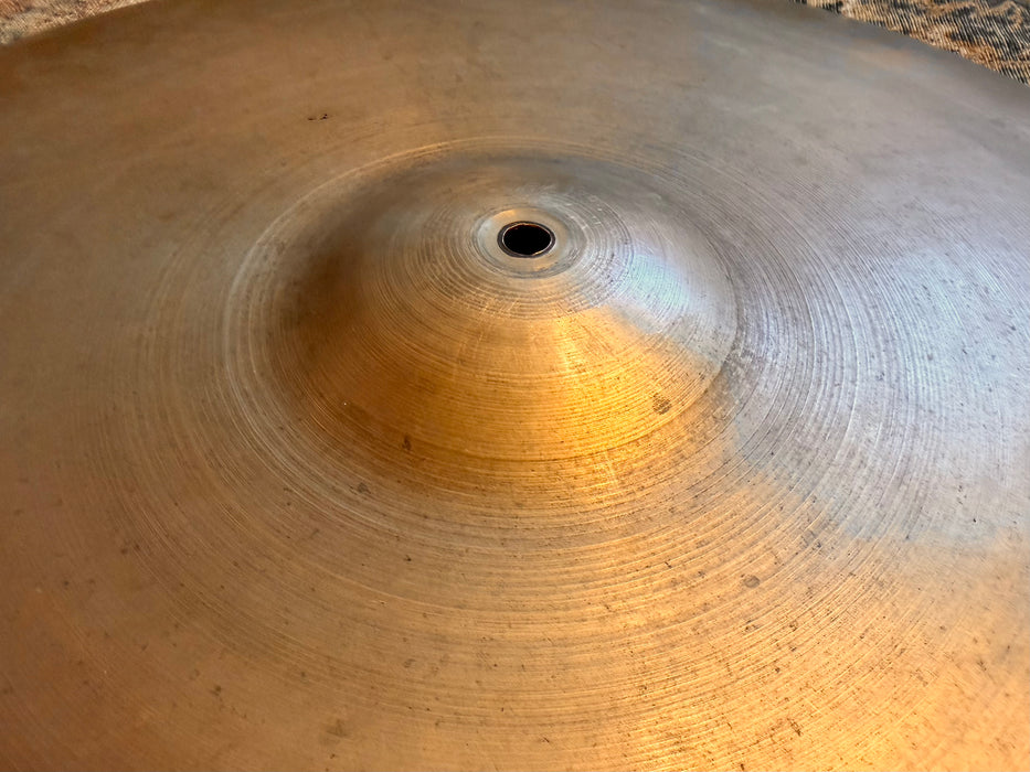 Rare 1940s Vintage Zildjian TRANS STAMP 22” THIN Crash Ride ONLY 2590 g Truly Hand Hammered