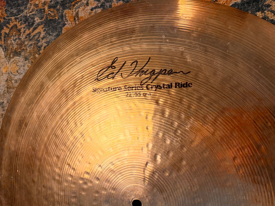 RARE Sabian ED THIGPEN Signature 22” CRYSTAL FLAT RIDE In Brilliant! Ultra Dark! Beautiful! 2926 g