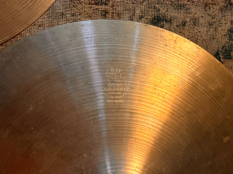 Vintage Zildjian 1960s New Beat Hihats 14” Only 820 1294 g SMOOTH Iconic Tone! EARLY NEW BEATS