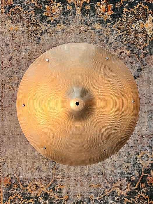 VINTAGE Zildjian 18” Light Complex Crash Ride SIZZLE 1622 g Hand Hammered Old School Rivets