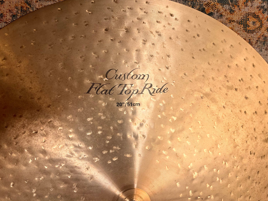 Zildjian K CUSTOM FLAT Ride 20” DARK SMOOTH 2242 g Pinpoint Clean Stick Attack! Don’t Pay $500