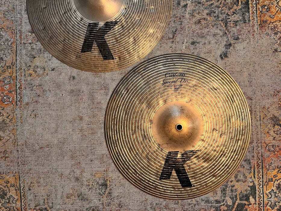 Zildjian K Custom SPECIAL DRY Hihats 14” 982 1412 g PERFECT!  DARK CRISP! Dont Pay $630