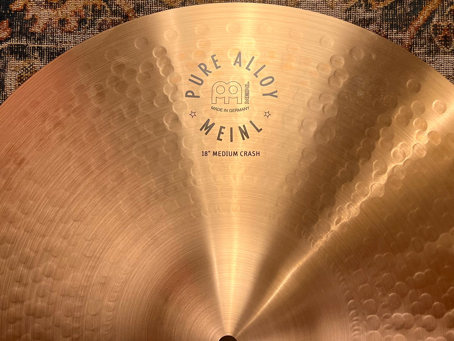 MINT Meinl PURE ALLOY 18” Medium Crash 1344 g Perfect In BAG