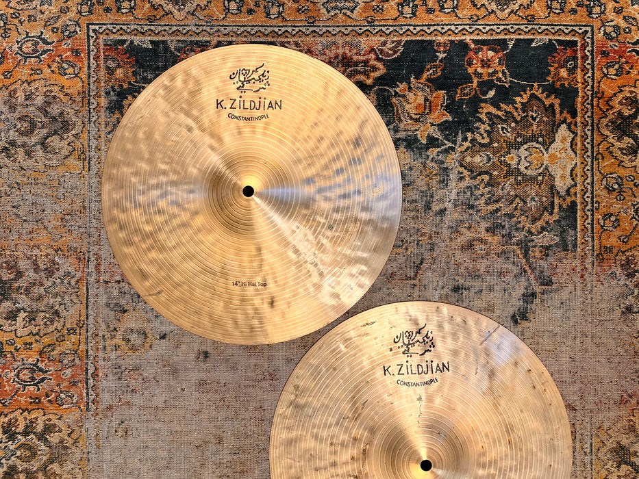 PETER ERSKINE SIGNED Zildjian K CONSTANTINOPLE Hihats 14” 924 1166 g Complex
