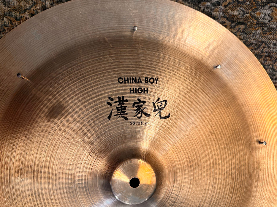 Vintage Zildjian China Boy High SWISH SIZZLE 20” 1736 g Amazing Pang-Like Tone! ALL 6 ZILDJIAN RIVETS