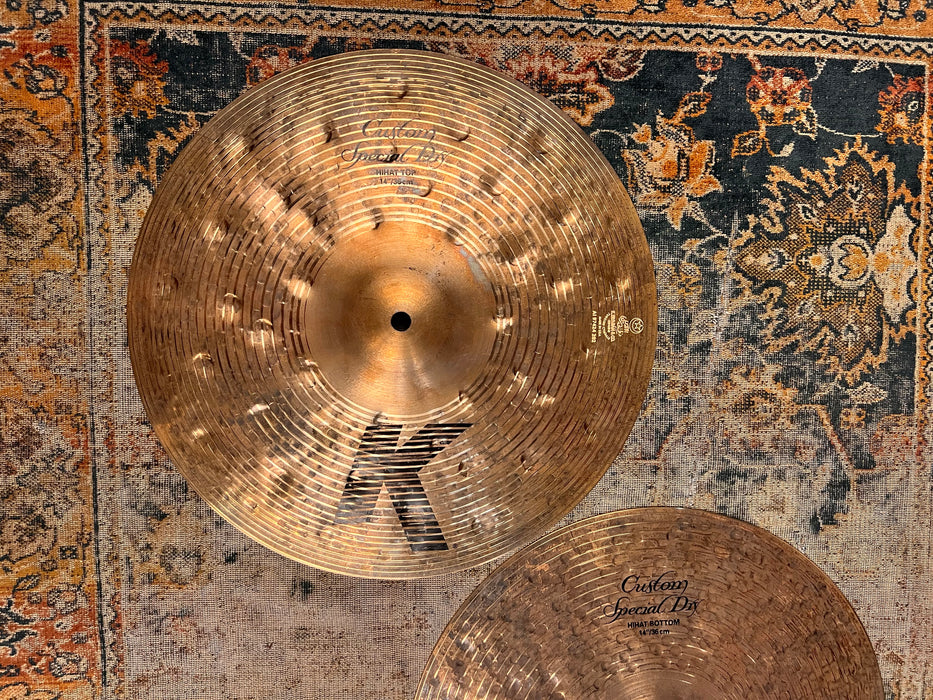 Zildjian K Custom SPECIAL DRY Hihats 14” 878 1370 g IMMACULATE Condition! Dont Pay $600!